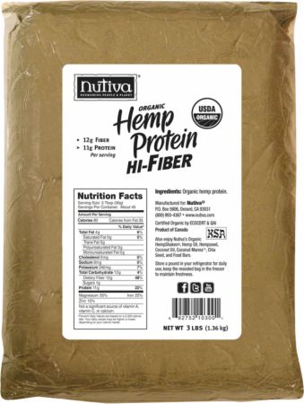Organic Hemp Protein Hi-Fiber