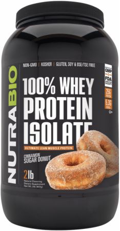Image of 100% Whey Protein Isolate Cinnamon Sugar Donut 2 Lbs. - Protein Powder NutraBio
