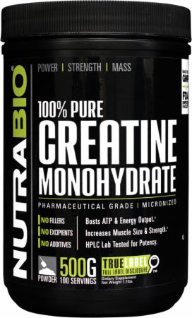 Image of 100% Pure Creatine Monohydrate Unflavored 500 Grams - Creatine NutraBio