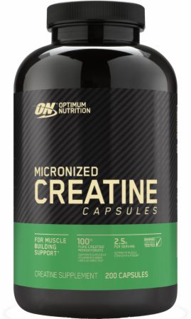 Image of Micronized Creatine Capsules 200 Capsules - Creatine Optimum Nutrition