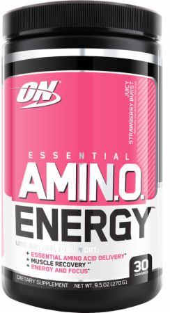 Image of Essential AmiN.O. Energy Juicy Strawberry Burst 30 Servings - Post-Workout Recovery Optimum Nutrition