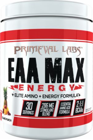 Image of EAA Max Energy Island Punch 30 Servings - Amino Acids & BCAAs Primeval Labs