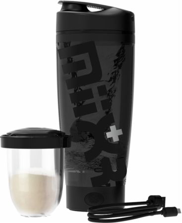 Image of MiiXR+ Plus Rechargeable Electric Shaker Bottle and Portable Battery Stealth Black 20 Oz. - Shaker Bottles PROMiXX