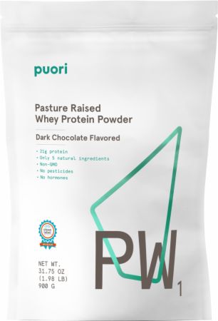 Image of PW1 - Pasture Raised Whey Protein Powder Dark Chocolate 30 Servings - Protein Powder Puori