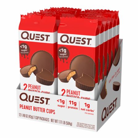 Image of Peanut Butter Cups Chocolate Peanut Butter 12 pack - Protein Bars Quest Nutrition