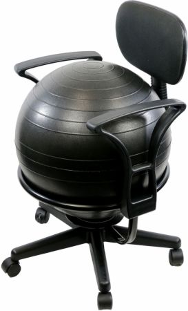 Metal Mobile Ball Chair With Ball