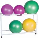 2 Shelf PVC Stationary Floor Rack for Inflatable Exercise Balls