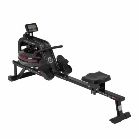 sunny fitness health rowing machine water surge obsidian