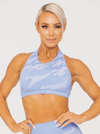 camo seamless sports bra