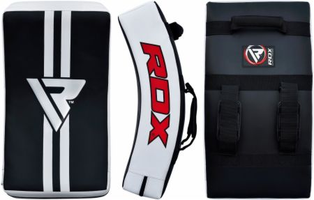T1 Gel Padded Curved Kick Shield With Nylon Handles
