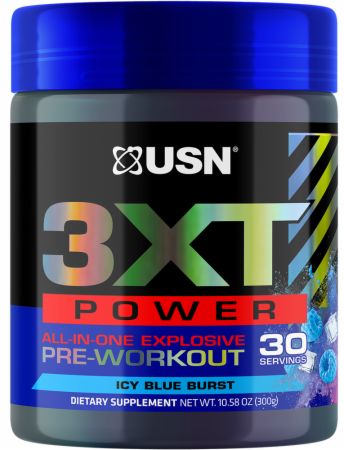 Image of 3XT Power Pre Workout Icy Blue Burst 30 Servings - Pre-Workout USN